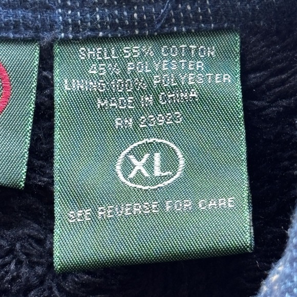 Stillwater Supply Co Sherpa Lined Flannel Shirt Jacket‎ XL Blue Plaid Snap Front - Picture 3 of 12